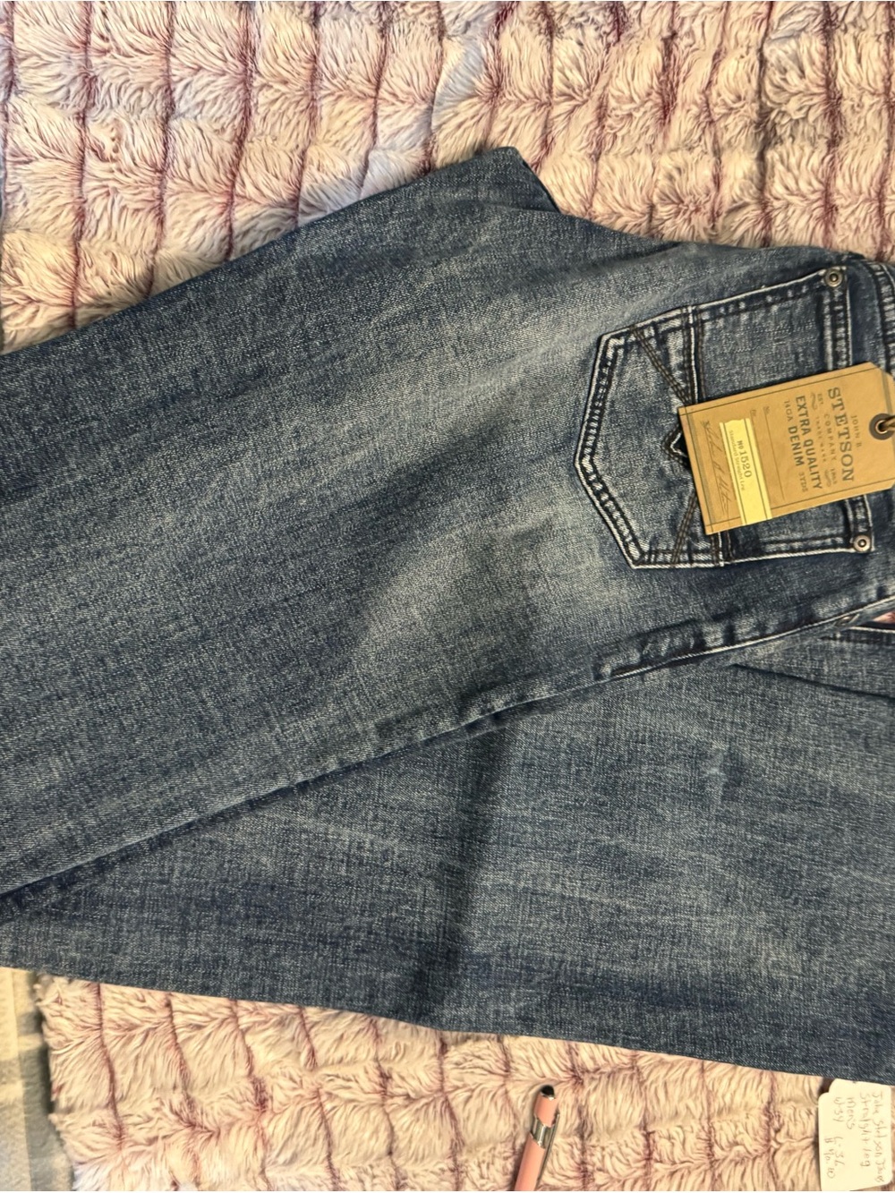 Stetson Levi's Men’s Medium Blue Straight Jeans